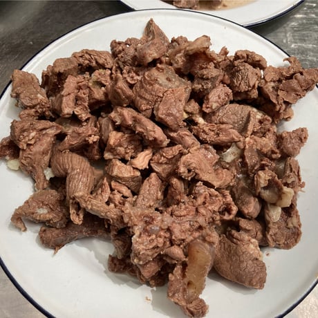 わんこ用鹿肉 [各部端肉　ボイル(加熱済み)]