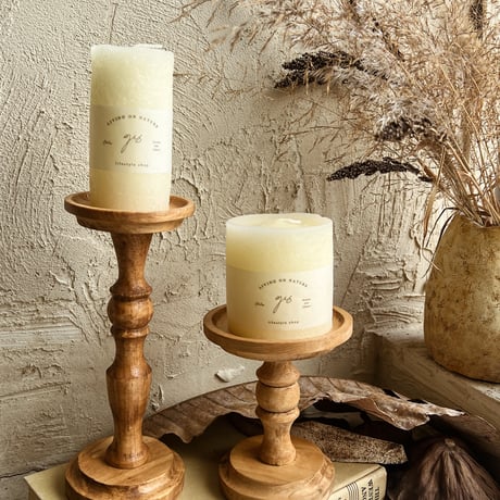 Candle Stand Long / Pine wood