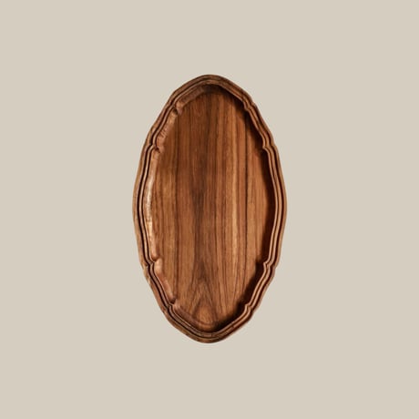 Oval Plate M / Teak Wood