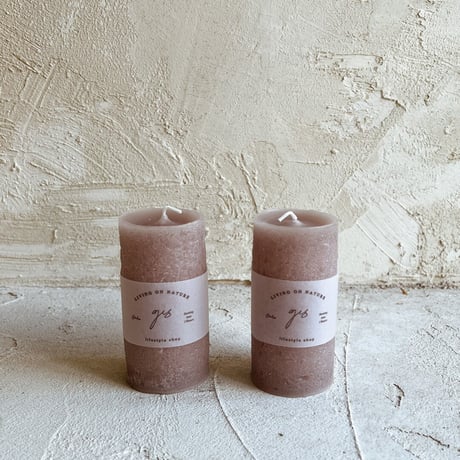 Palosant & Beige  Candle Set  ( パロサントセット&ベージュキャンドル )