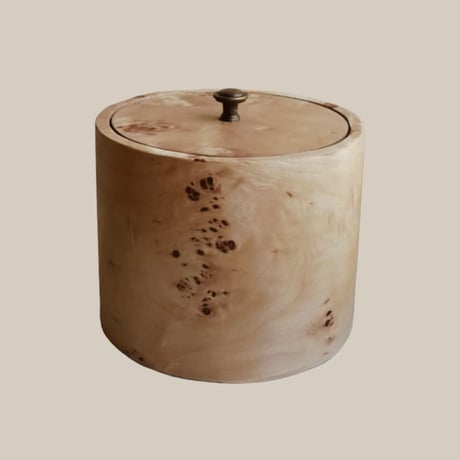 Birch wood Pot  L