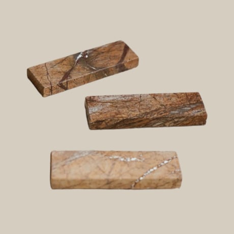 Cutlery Rest 9cm / Marble Brown