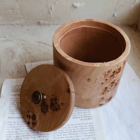 Birch wood Pot  S