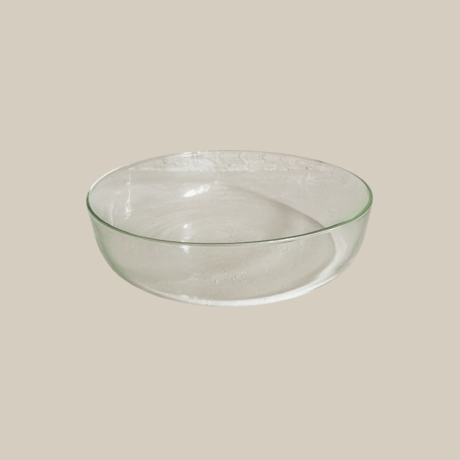 Glass Salad Bowl  L