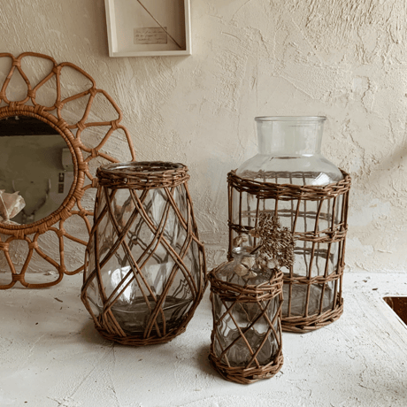 Rattan Flower Vase
