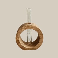 Wood & Glass FlowerVase