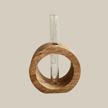 Wood & Glass FlowerVase