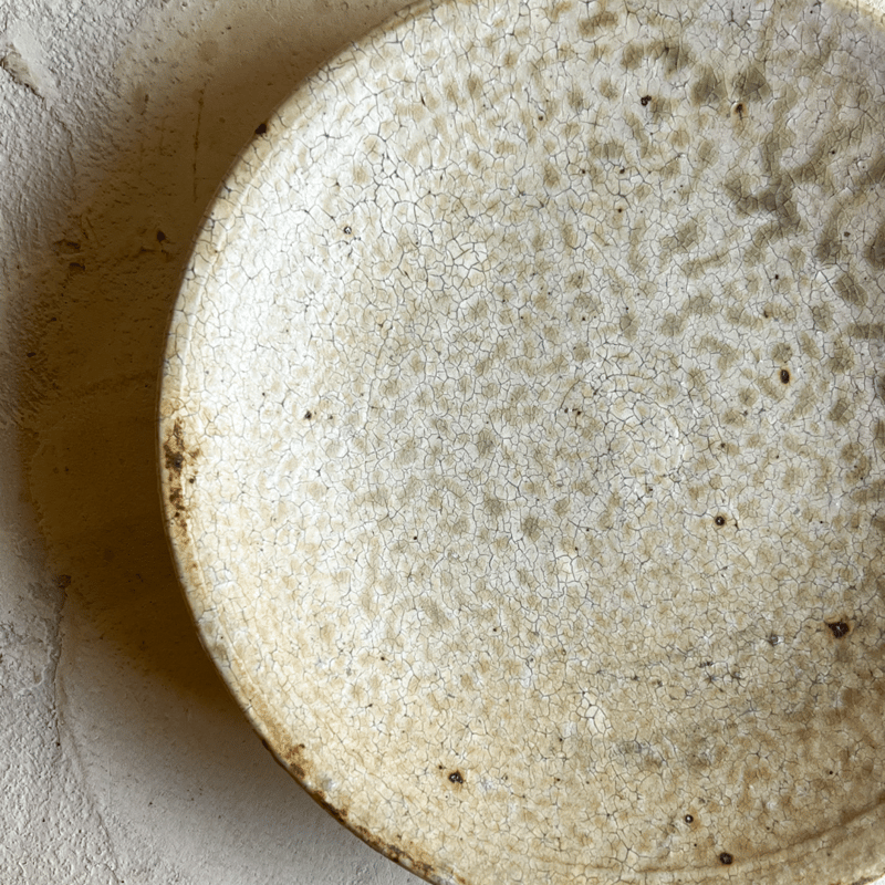 尾形 アツシ　ヒビ粉引長皿　2枚セット 尾形 アツシ ヒビ粉引長皿 2枚セット ヒビ粉引 長皿 - 尾形