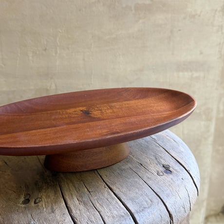 Wood Oval Compote 25cm / Acacia