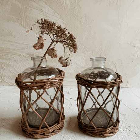 Rattan Flower Vase