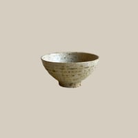 尾形アツシ / ヒビ粉引  飯碗
