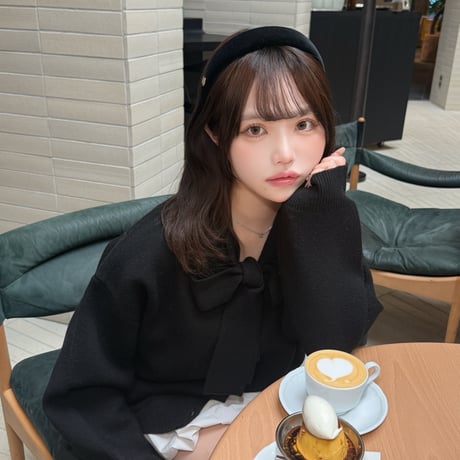 Mimiangeコラボ　カーディガン+香水セット(black)