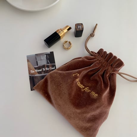 imcuteforme velours pouch