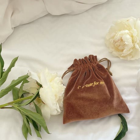 imcuteforme velours pouch