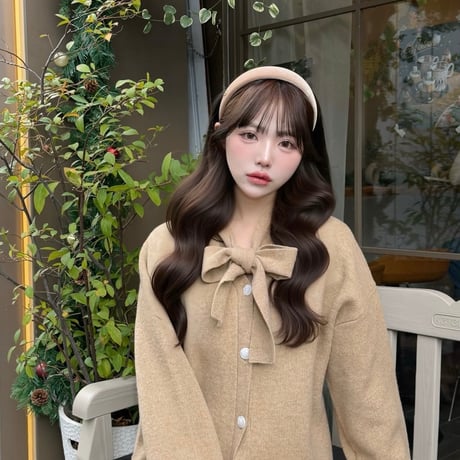 Mimiange コラボ　カーディガン+香水セット (beige)