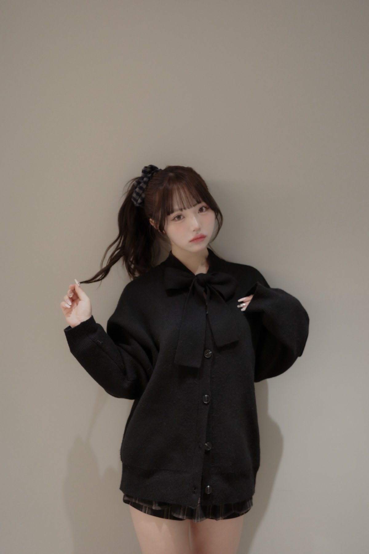 ミーちゃん9464様カーディガン238 AZUL BY MOUSSY | ツイードライクニットカーディガン (カーディガン