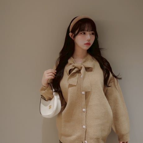 Mimiange コラボ　カーディガン+香水セット (beige)