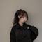 Mimiange ゆるリボンカーディガン black