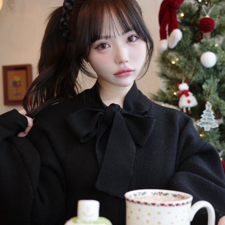 Mimiangeコラボ　カーディガン+香水セット(black)