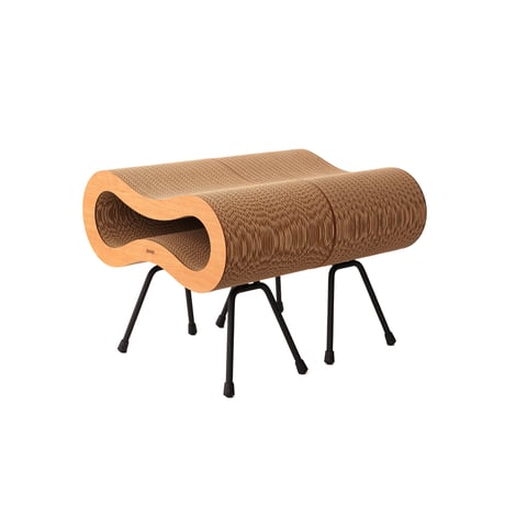 Cat Stool［ Mini ］Black / Silver
