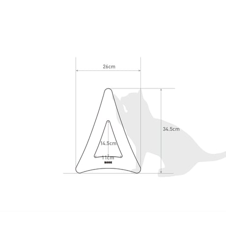 Cat Scratch ｜Triangle［ Max & Midi ］ 2-Piece Set（2個セット）