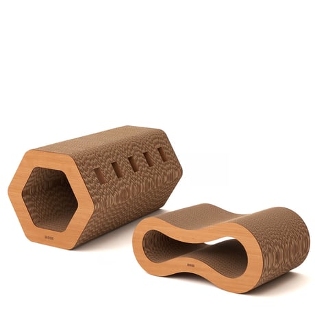 Cat Scratch ｜ Peanuts［ Midi ］& Hexagon［ Midi ］2-Piece Set（2個セット）