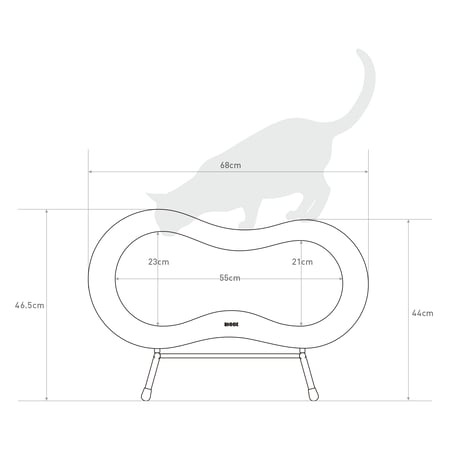 Cat Stool［ Max ］Black / Silver