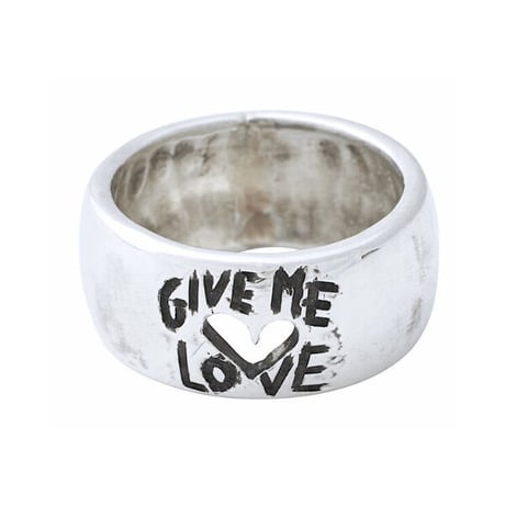 PORTER CLASSIC GROK LEATHER GIVE ME LOVE RING