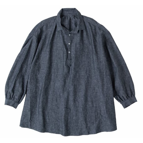 "BRESSON" LINEN LONG SMOCK SHIRT WATCH CHAIN ITEM LIMITED EDITION