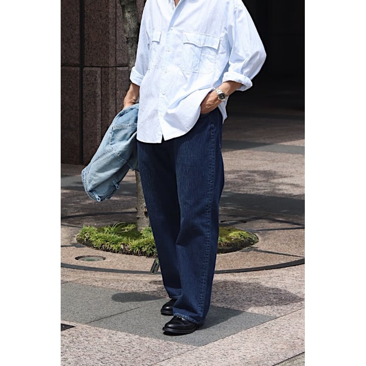 パンツ PORTER CLASSIC STEINBECK DENIM OVERALLS Porter Classic - STEINBECK DENIM OVERALLS (INDIGO