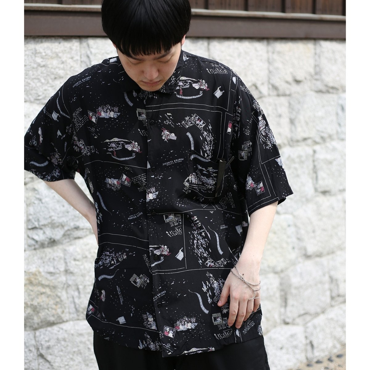 PORTER CLASSIC】アロハシャツ FRENCH FILM