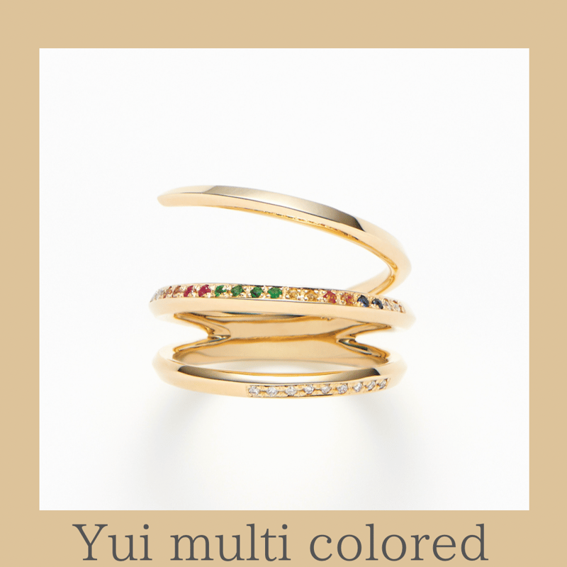 結〜yui～/3連/18K・YG【Multi Colored】 | vivant&colors