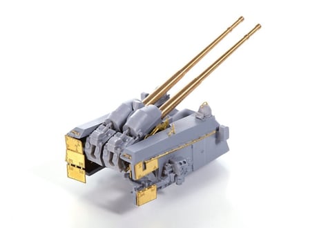 1/200 独海軍 10.5cm SK C/33 連装砲 C/31 マウントD型防楯