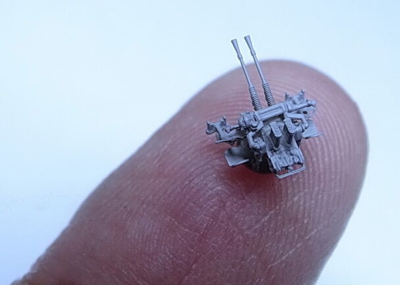 1/350 日本海軍 25mm機銃 II (連装) rdzdsi3 日本海軍 九六式 25mm（連装機銃）PRINT 1/350 - エデュアルドe