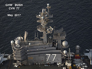 米海軍空母 CVN-77 G. H. W. ブッシュ フォトDVD | 艦船模型専門店 ...