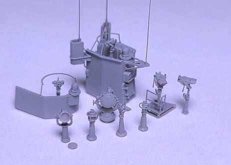 1/350 露海軍艦艇用 艦橋装備セット