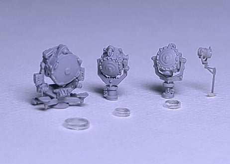 1/350 米海軍 探照灯（後期型）セット