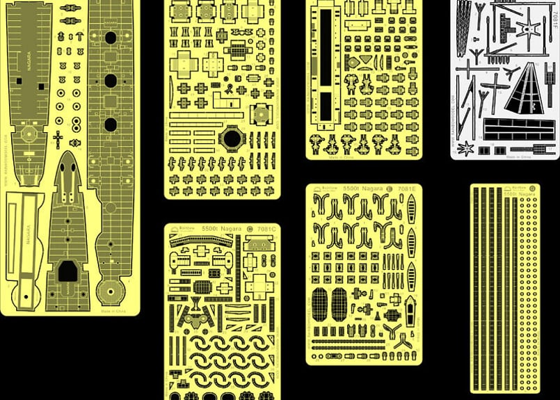 1/700 日本海軍軽巡 長良（1944）用エッチング khxv5rg 1/700