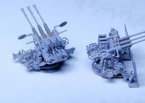 1/200 日本海軍96式25mm 三連装機銃セット