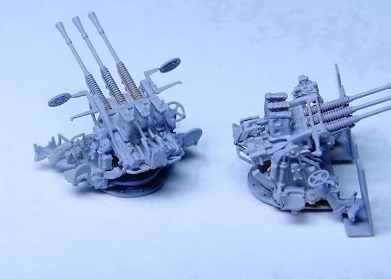 1/200 日本海軍96式25mm 三連装機銃セット | 艦船模型専門店 フリート