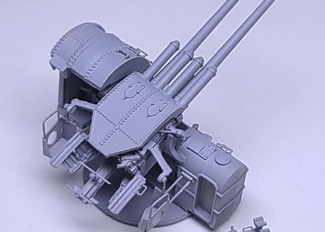 1/200 日本海軍 89式12.7cm高角砲（信管秒時調整器付き）