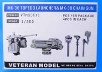 1/350 Mk.36 魚雷発射管＆Mk.38 チェーンガン