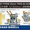 1/350 日本海軍96式25mm連装機銃セット