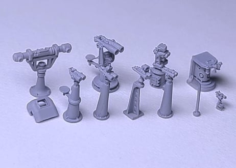 1/200 日本海軍 双眼鏡セット（伝声管付き）