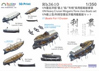 1/350 日本海軍 最上型/利根型重巡用艦載艇セット