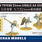 1/200 日本海軍96式25mm単装機銃セット