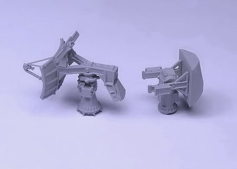 1/350 SPN-43 航空管制レーダー & SMQ-11レシーバー