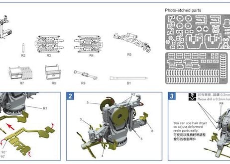 1/200 独海軍 20mm C35 四連装機銃