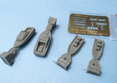 1/350 米海軍硬式ゴムボート＆パーソネルボート