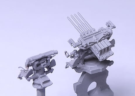 1/350 米海軍1.1インチ四連装機銃 (Mk.44 方位盤付き)